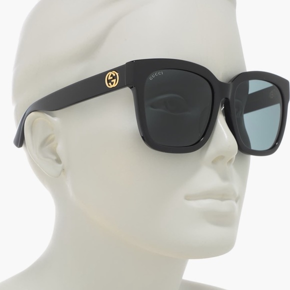 Gucci Black and Gold Sunglasses - Picture 1 of 8